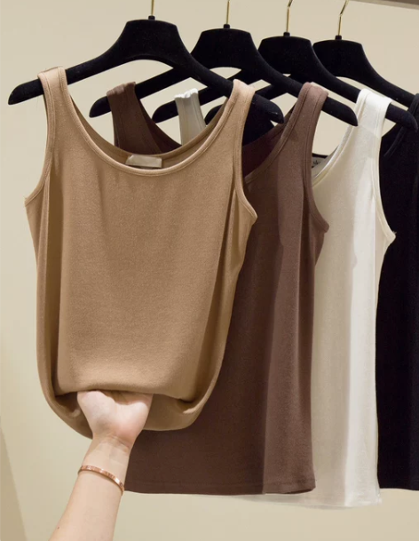 吊带纯棉背心女外穿显瘦