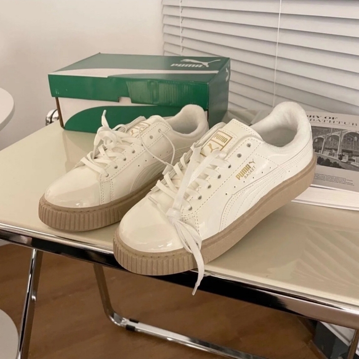 Puma/彪马彪马奶油杏松糕漆皮鞋