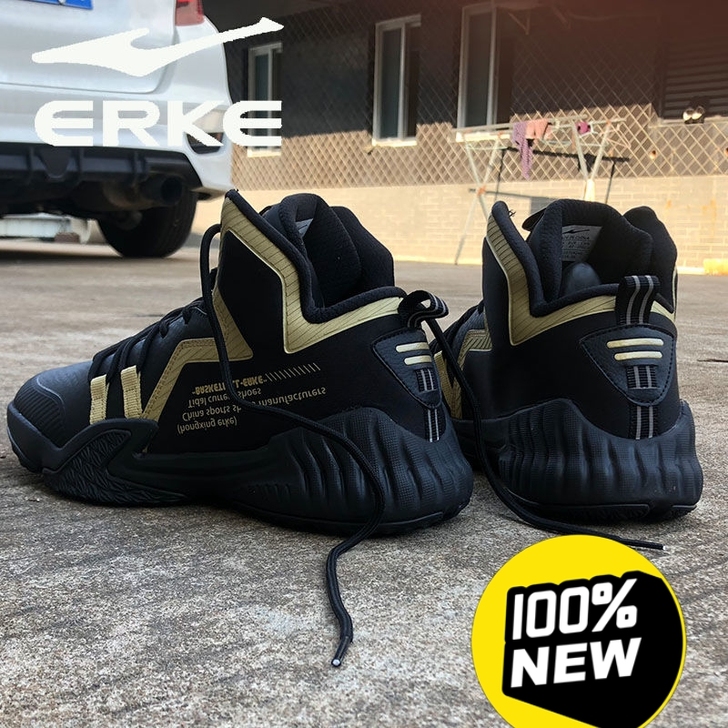 正品鸿星尔克篮球鞋战靴防滑耐磨水泥地训练运...