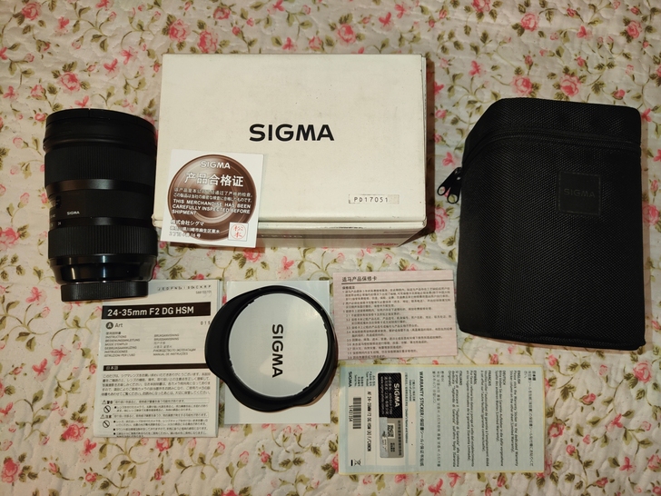 适马 24-35mm f2 佳能口,箱说票...