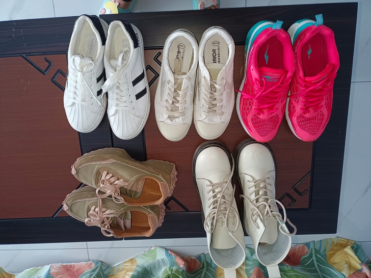 闲置鞋都是40吗粉色鸿星尔克50白色回力板...