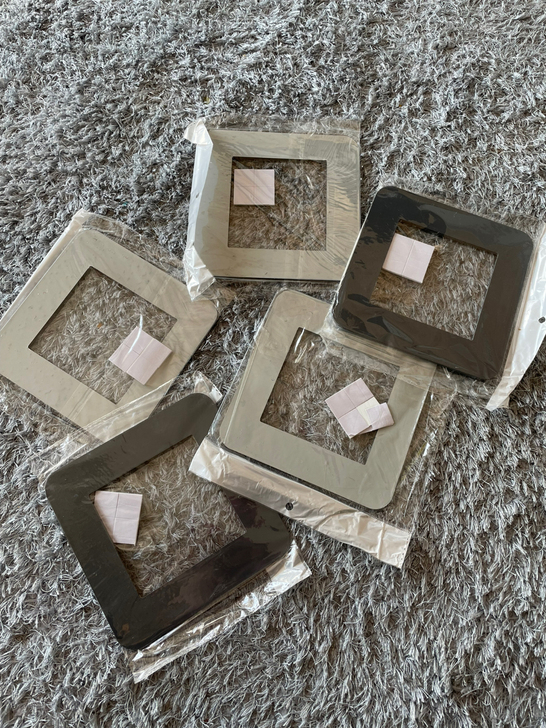 5片装开关贴简约现代家居开关插座防尘贴厨房...