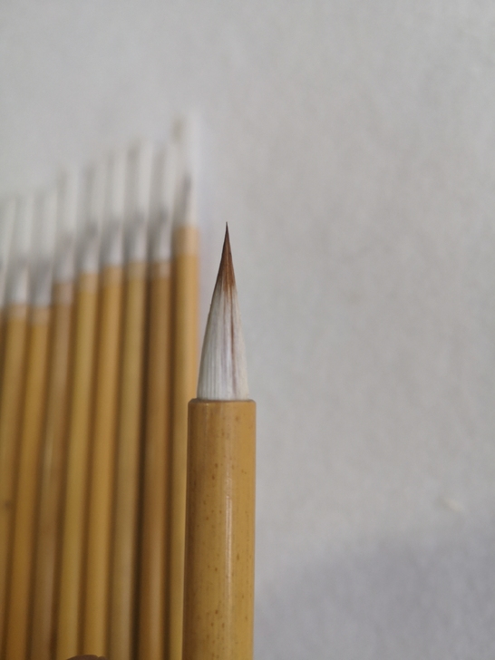 特制鸡狼毫笔5支