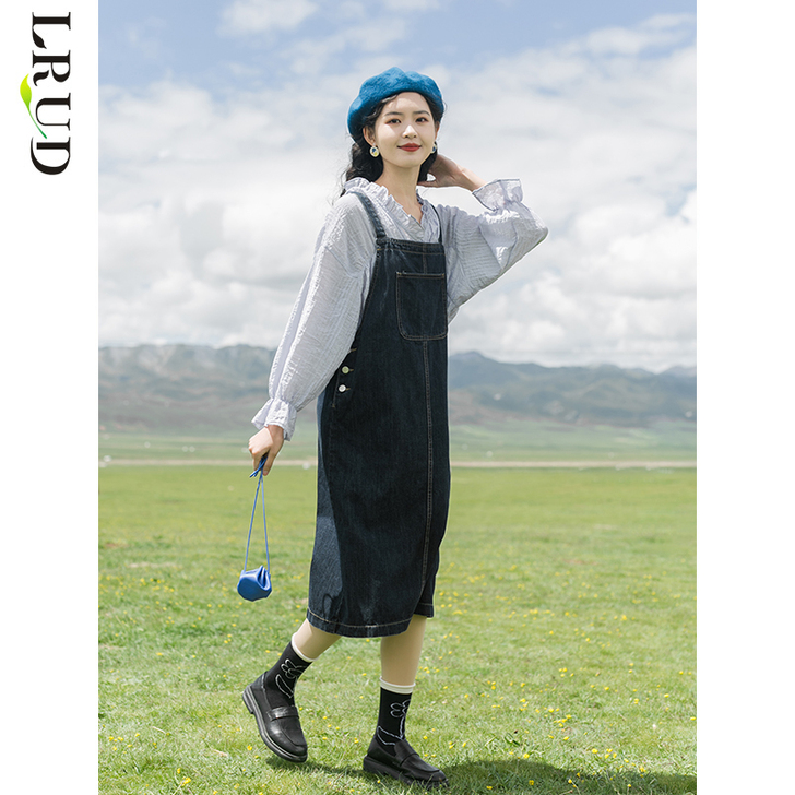 LRUD今年流行的连衣裙女2020秋季新款...