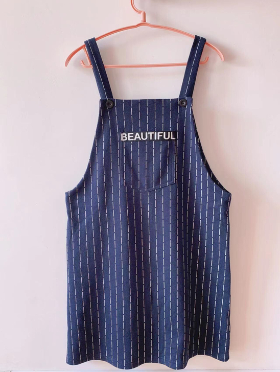 cachecache毛料165号背带裙可可...