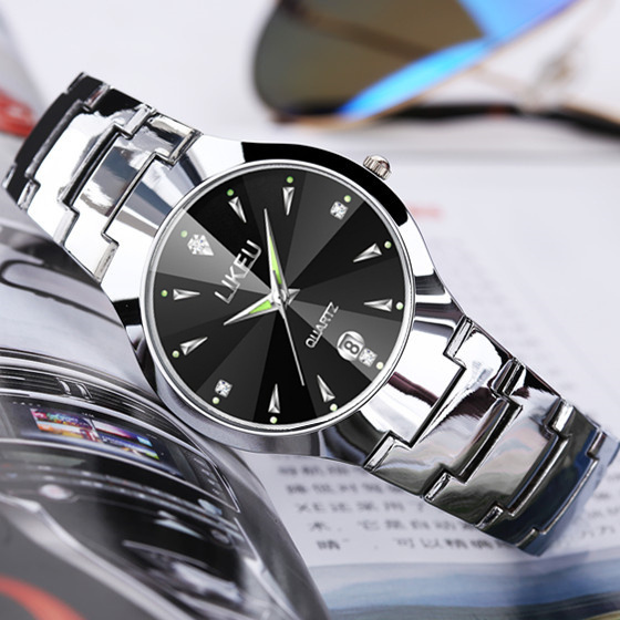 韩版简约时尚手表女士学生手表男士女表石英情...