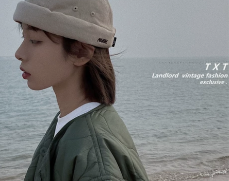 ins日系时尚工装地主帽地痞帽子女韩版嘻哈...