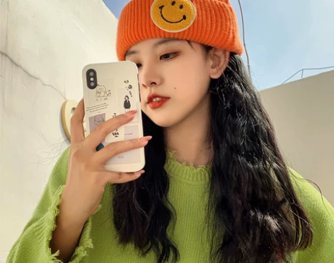 【狂欢价】20包邮，韩国笑脸圆顶流氓帽子女...