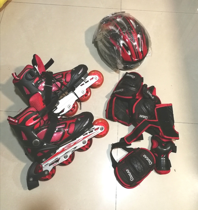 美洲狮轮滑鞋 溜冰鞋 闪光轮滑鞋旱冰鞋