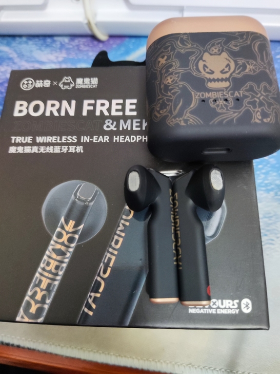 森麦魔鬼猫联名款蓝牙耳机，森麦zct3蓝牙...