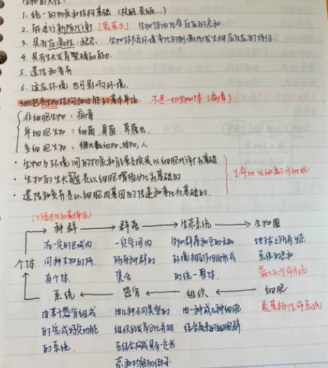 高中生物笔记！共86面！ 买就送高中化学笔...