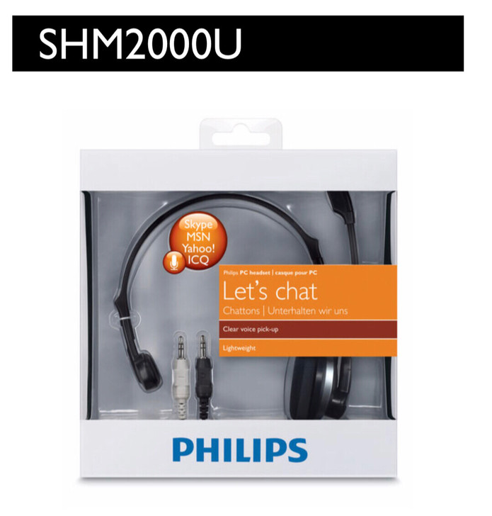 正品 飞利浦 SHM2000U 头戴式 耳...