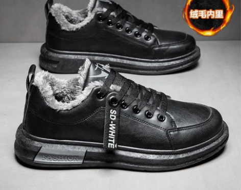 外贸尾货亏本处理！全新雪地鞋男鞋 冬季加绒...