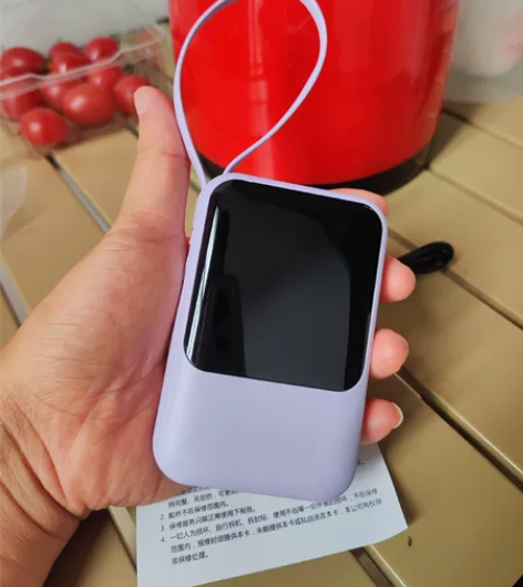 迷你充电宝自带线20000毫安适用苹果华为...