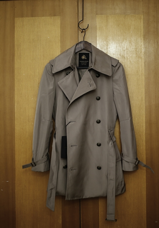 全新库存男士双排扣英伦风衣个人淘宝全新库存...