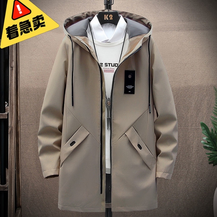 【亏本处理】秋冬季男士风衣中长款秋冬夹克外...