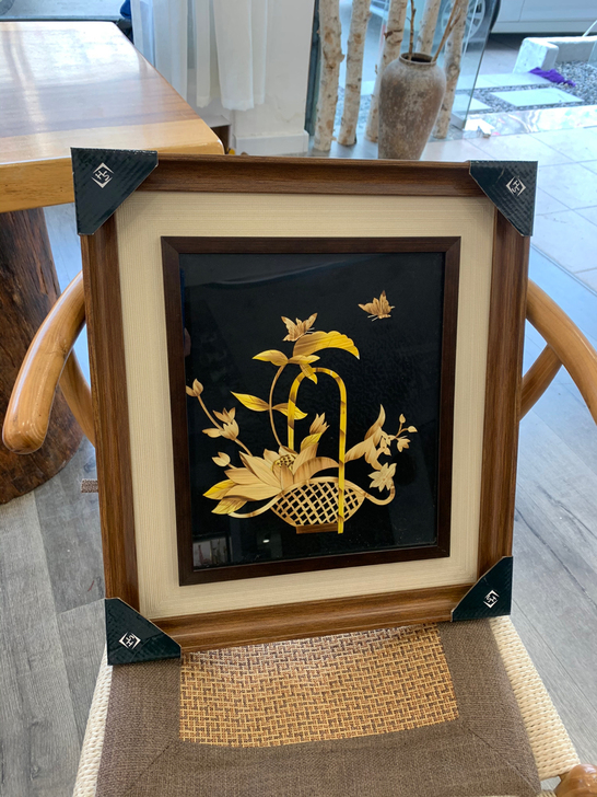 纯手工麦杆画，几乎全新