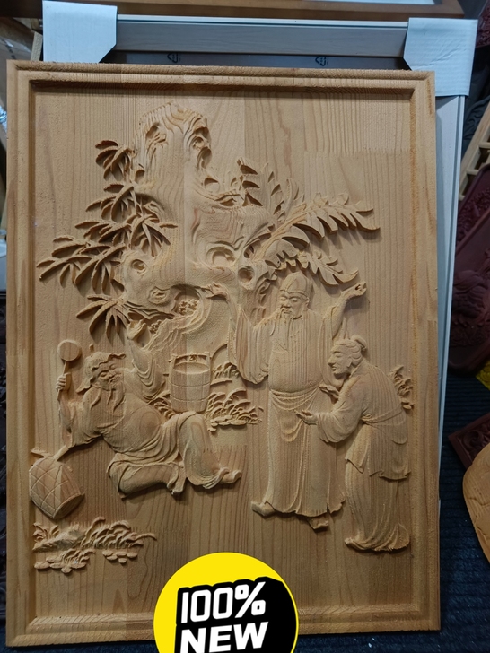 木雕 版画 复古传统木雕 挂画 木版雕刻画