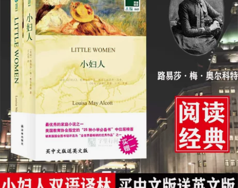英语书籍 双语英语字里行间 小妇人 英文原...