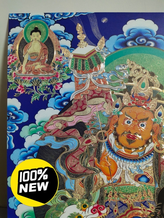 财宝天王铜板手工雕刻画，画心规格:450*...