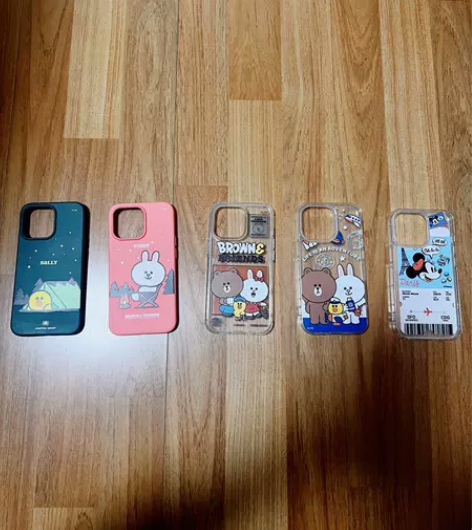 LINE布朗熊iPhone13pro卡通可...