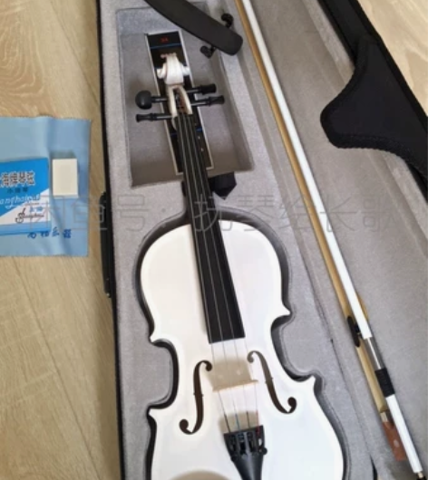 小提琴,白色4/4手工小提琴便宜出 全套...