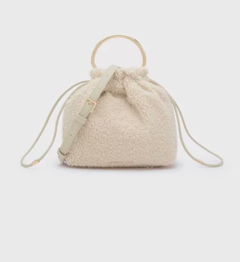 【闲置包包】小ck金属手柄饰软包面手提包 ...