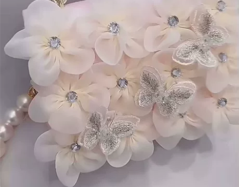 甜美仙女风花朵蝴蝶手提包2022新款，全新...