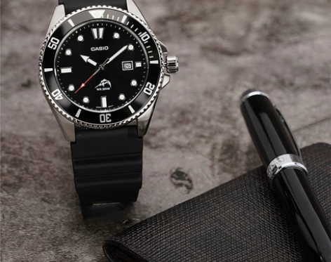 比尔盖茨同款卡西欧剑鱼黑水鬼系列男士潜水夜...