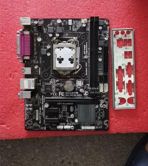 技嘉GA-H81M-DS2主板     带...