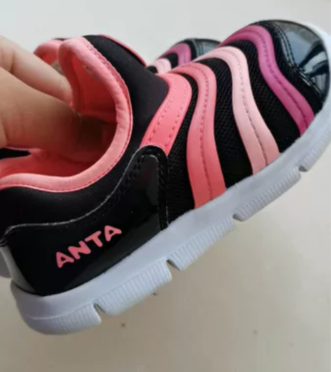 安踏儿童鞋女童毛毛虫鞋 运动鞋 27码  ...