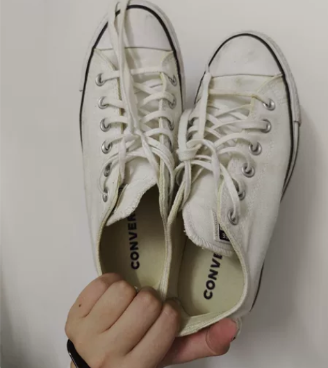 匡威松糕厚底小白鞋，穿了十来次左右，闲置了...