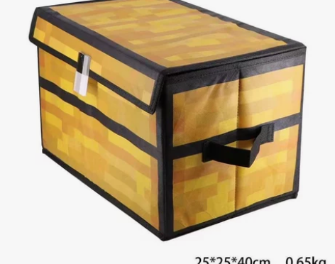 全新卡通风简约布艺收纳箱，我的世界大储物箱...