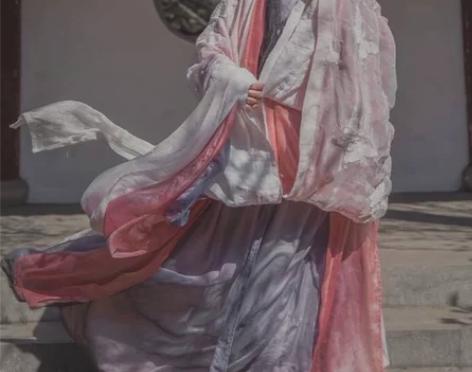 司南阁空灵红颜魏晋风传统汉服大全套白色蝴蝶...