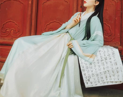 【淡竹叶】花朝记汉服原创 魏晋制复原款襦裙...