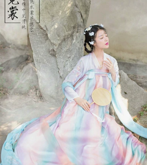 如梦霓裳汉服夏季女齐胸襦裙[拂霓裳]廿五原...