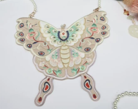 司南阁原创【蝴蝶包】汉服女单肩斜挎双面蝴蝶...