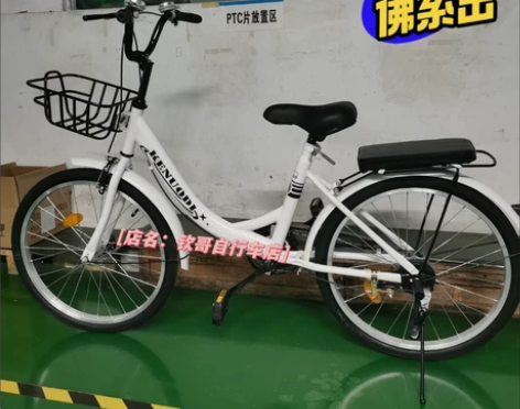 (自行车 实体清货)处理几十辆通勤自行车男...