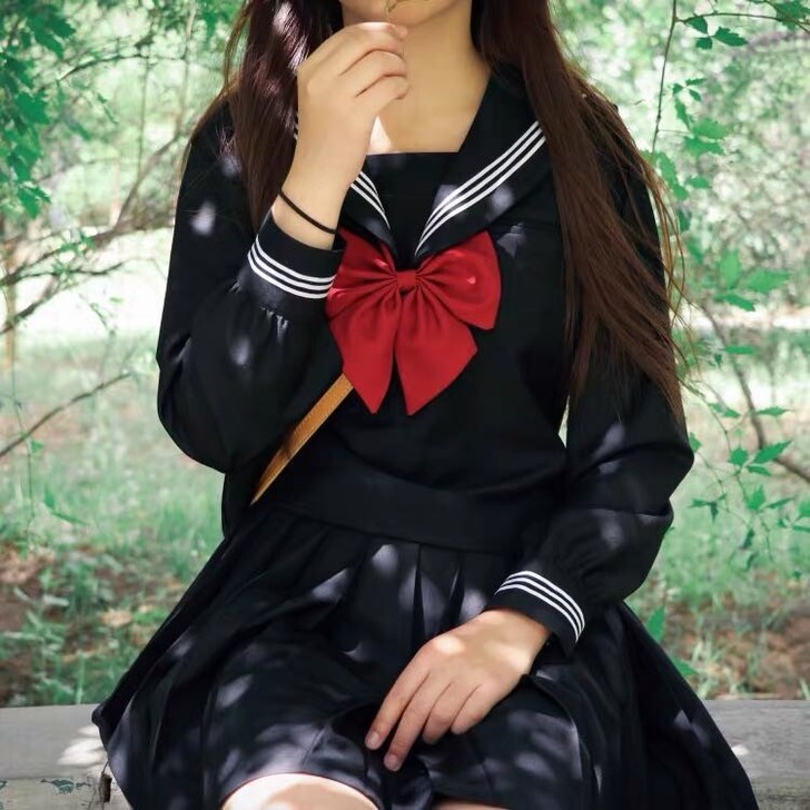 『出租』jk基础款黑三本jk制服裙暗黑不良...