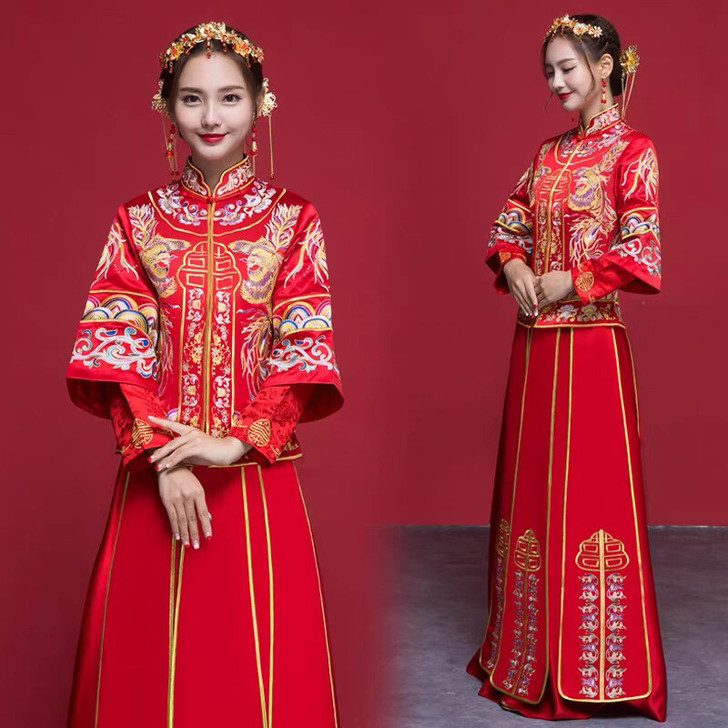 秀禾服,只穿过十分钟,几乎全新,