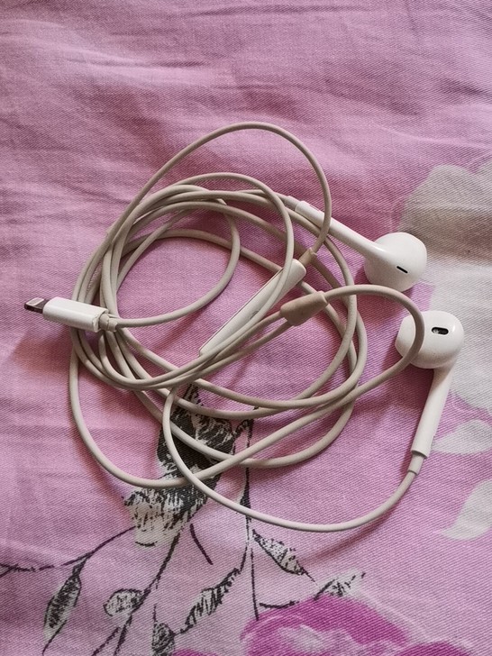 苹果扁头原装耳机有瑕疵不退不换音质没问题