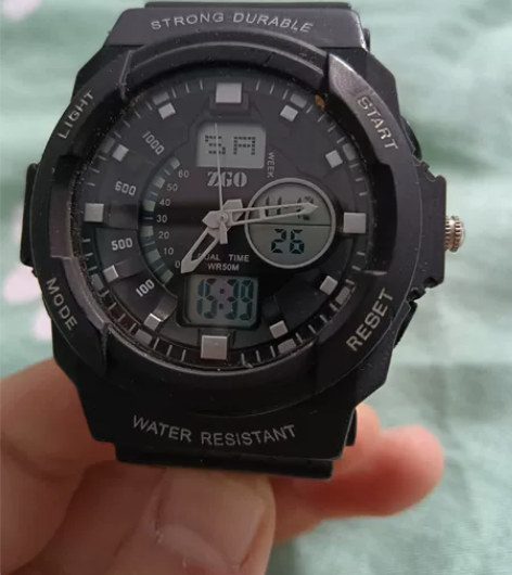 ZGO正港胶带手表 无维修 电子表带机械指...