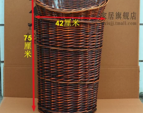 千姿秀家居柳编水果堆头篮筐超市用干果筐展示...