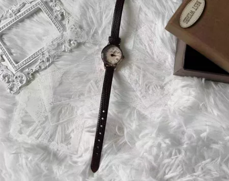 女士手表小巧轻奢小众小表盘文艺ins风简约...