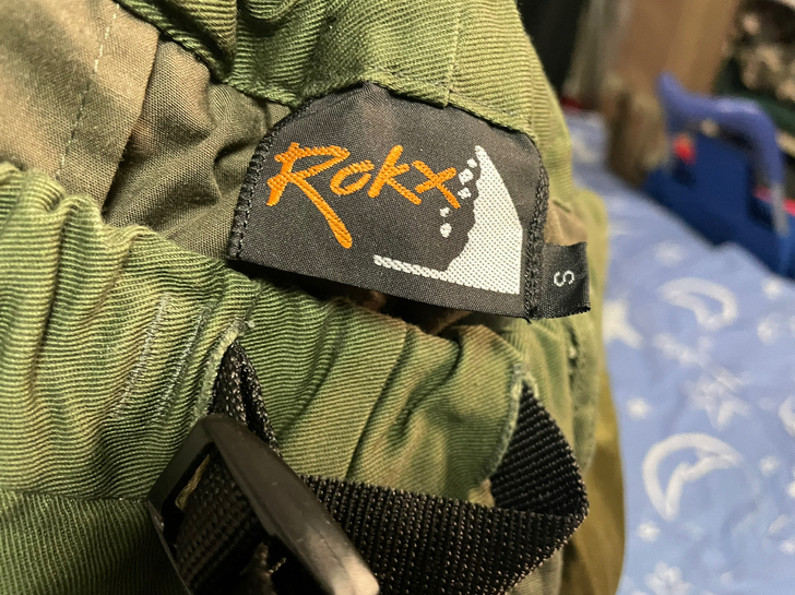 rokx山系小众日本拼接男士裤子非小野人v...