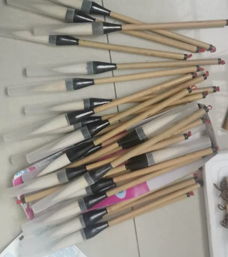 羊毫斗笔二号提斗，2000年以前梁郭笔刷厂...