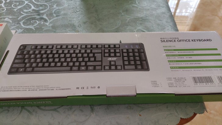 宏碁键盘一个，全新未拆封使用。