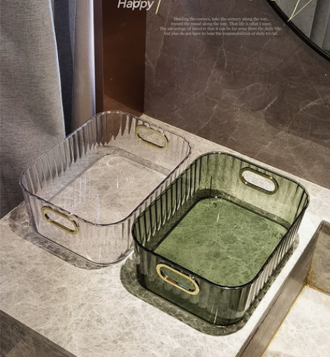 小红书同款ins长方形高颜值收纳盒床头轻奢...