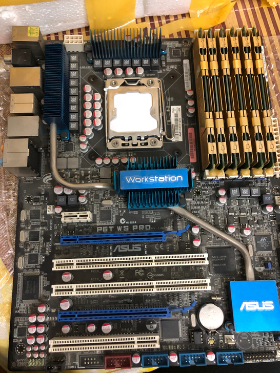 p6t ws pro拆机的 华硕x58 定...