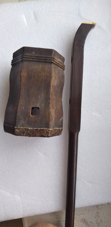 老乐器  老二胡配件使用  红木材质  桶...